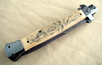 Custom handcrafted switchblades and stilettos