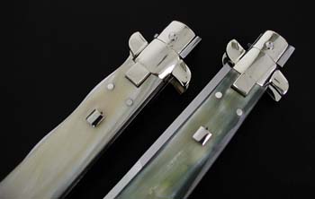 Custom handcrafted switchblades and stilettos