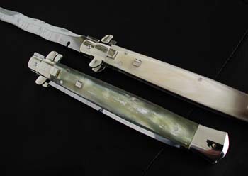 Custom handcrafted switchblades and stilettos