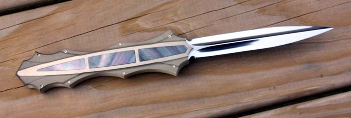 Custom handcrafted switchblades and stilettos