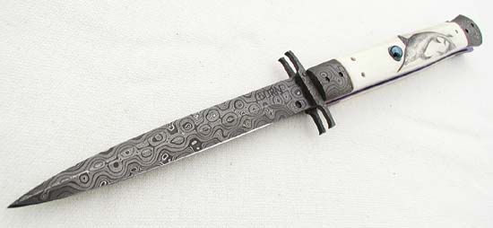 Custom handcrafted switchblades and stilettos