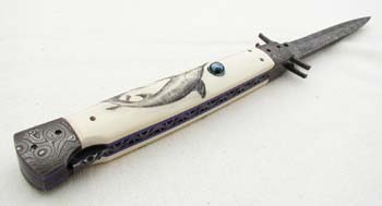 Custom handcrafted switchblades and stilettos