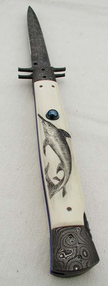 Custom handcrafted switchblades and stilettos