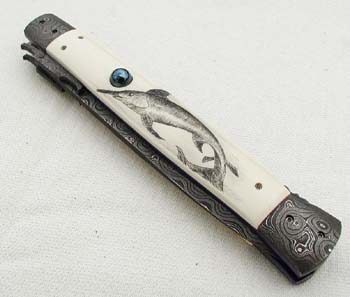 Custom handcrafted switchblades and stilettos